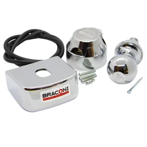 KIT PARA ENGATE CAPA 90mm + ESFERA 50MM + TOMADA 6 POLOS COM FIO